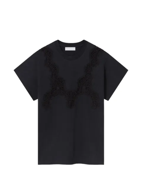 Stella McCartney lace-detail T-shirt Black 6J04733SQA73