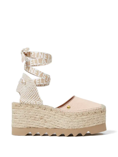 Stella McCartney Gaia platform espadrilles Neutrals 810666E00327