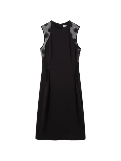 Stella McCartney polka-dot mesh-panel mini dress Black 6A07263IU303