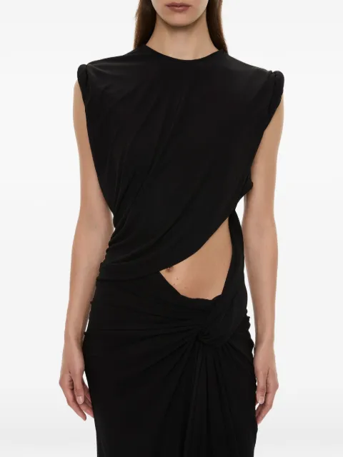 Christopher Esber twisted cut-out long dress Black 26023666