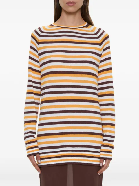 Christopher Esber Monument stripe-knit long dress White 26023738