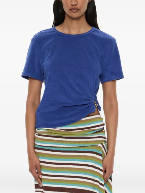 Christopher Esber Orbit crew neck T-shirt Blue 26021793