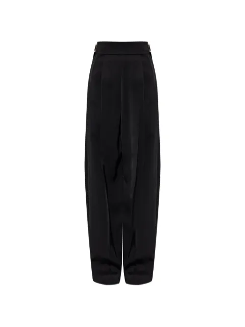 Sportmax buckle-detail pleated trousers Black 2622136041600