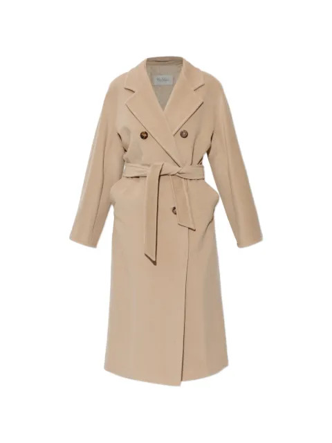 Max Mara Madame double-breasted belted coat Neutrals 2621018010600