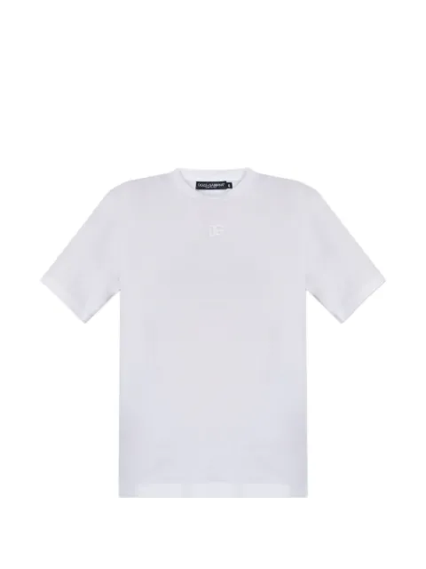 Dolce & Gabbana DG embroidered T-shirt White F8W64ZGDDYD