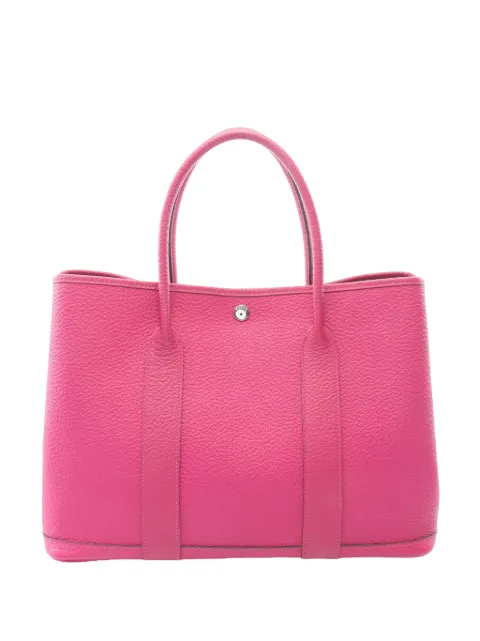 Hermès Pre-Owned 2018 Toile Officier and Vache Country Garden Party 30 tote bag Pink FI2HVHYCJ3KVCLZ8