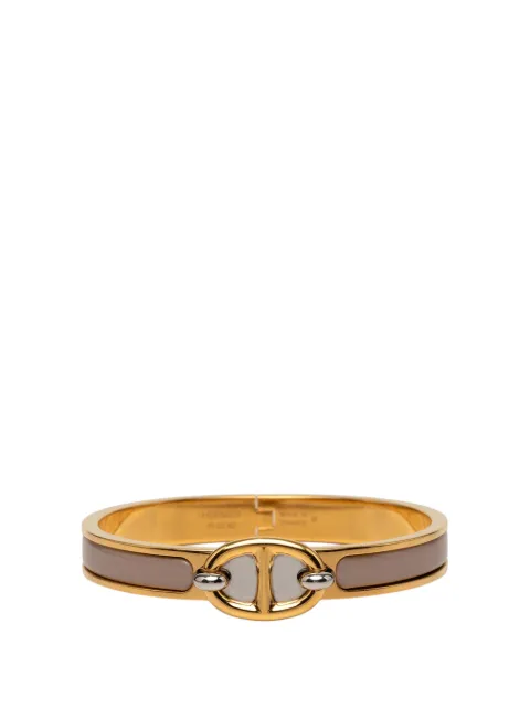 Hermès Pre-Owned 2010-2026 Mini Enamel Clic Chaine d Ancre Bracelet PM costume bracelet Brown CCXICIM8N873R0MJ