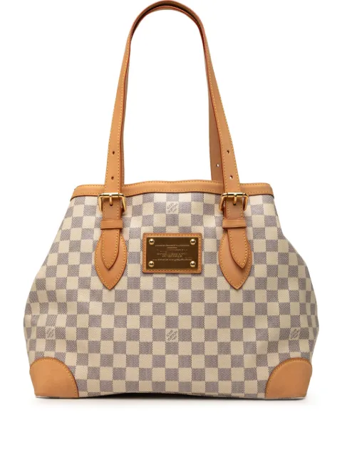 Louis Vuitton Pre-Owned 2008 Damier Azur Hampstead MM tote bag White 639VRXB8KC3W9FOD