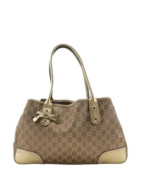 Gucci Pre-Owned 2000-2015 GG Nylon Princy tote bag Brown R6VTO4O4HFBCHCBU