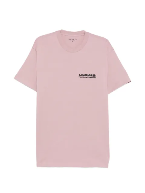Carhartt WIP Cubist logo-print T-shirt Pink I036896