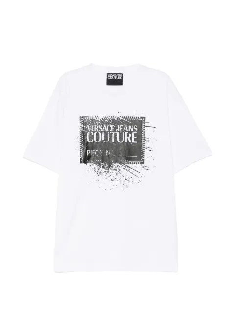 Versace Jeans Couture logo-print T-shirt White E74GAHY02ECJ05Y