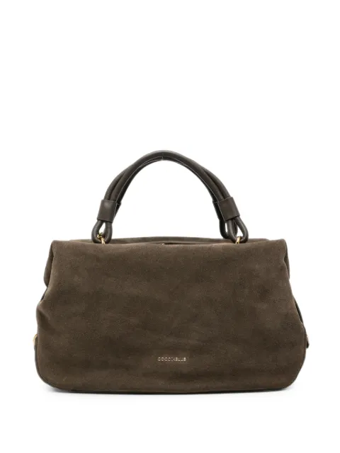 Coccinelle suede-finish leather tote bag Brown E1VEQ180201