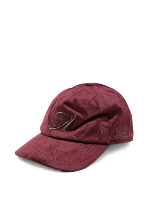 Autry logo-embroidered velvet baseball cap Red ACPU132E