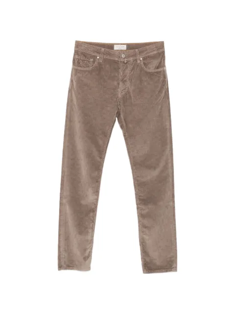 Jacob Cohën corduroy-effect straight-leg trousers Neutrals JUMQE004054S3653TRB75