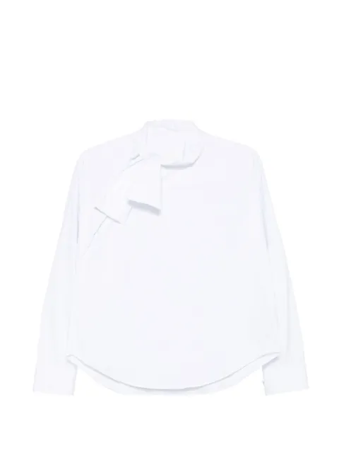 Xacus pussy-bow long-sleeve shirt Grey TANSI330915125
