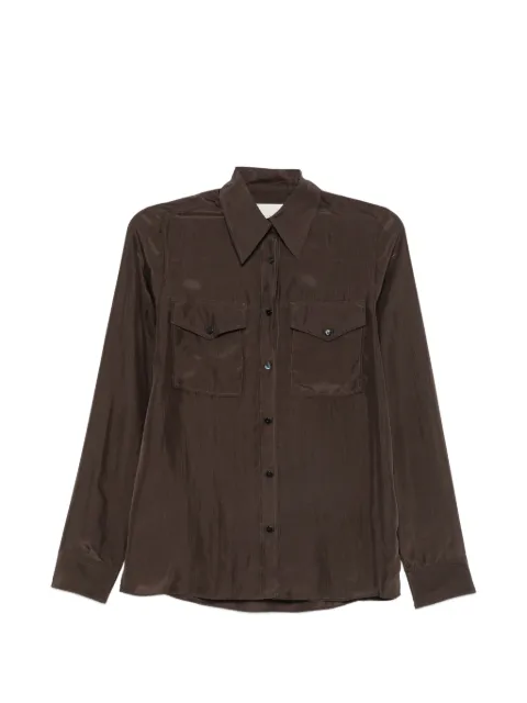 Xacus flap-pocket shirt Brown ISABELLA112735146