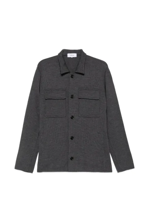 Lardini flap-pocket button-up cardigan Grey ACLJM85CN65000