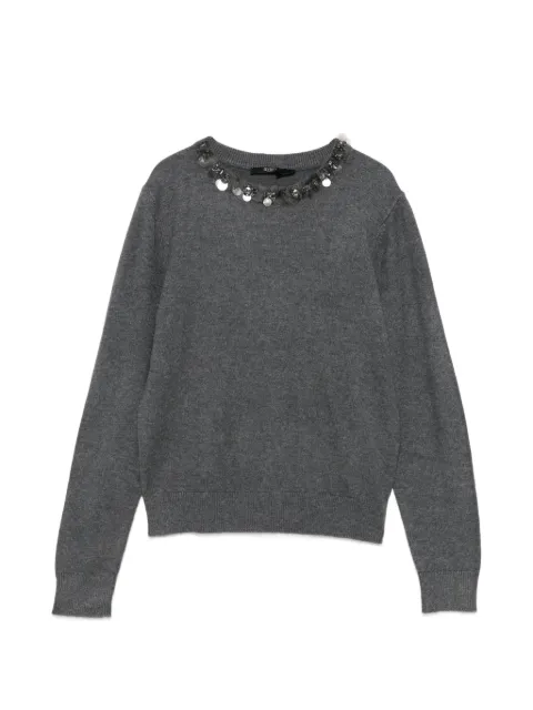 Seventy sequin-embellished sweater Grey MT4155990378
