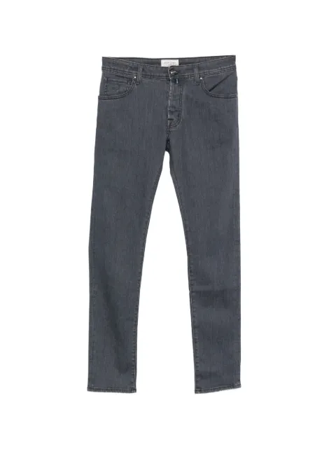 Jacob Cohën logo-patch straight-leg jeans Grey JUMQE007075S3618R2800D
