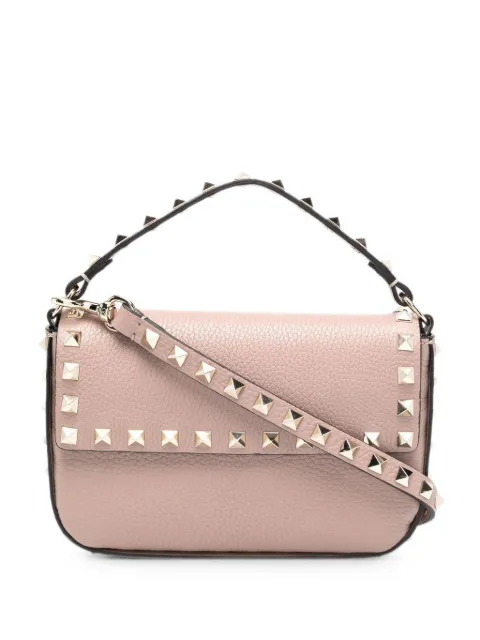 Valentino Garavani Rockstud grainy calfskin pouch Pink 9W2P0W07VSH
