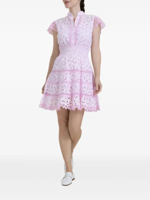 Temptation Positano Liri broderie-anglaise mini dress Pink LIRIPINK