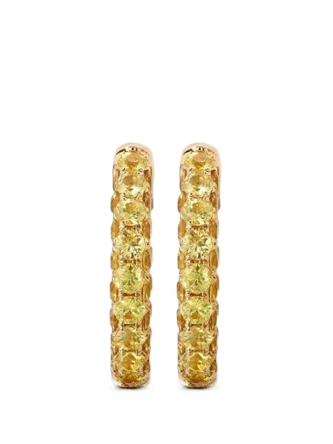 graziela sapphire three-sided hoop earrings Gold WBE1051670YSY