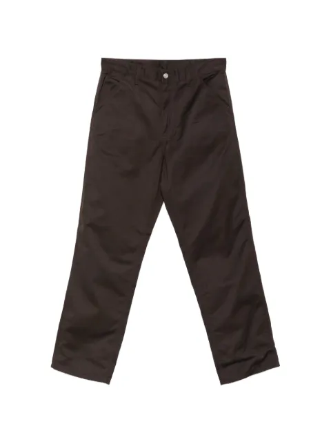 Carhartt WIP Simple logo-patch straight-leg trousers Brown I034907