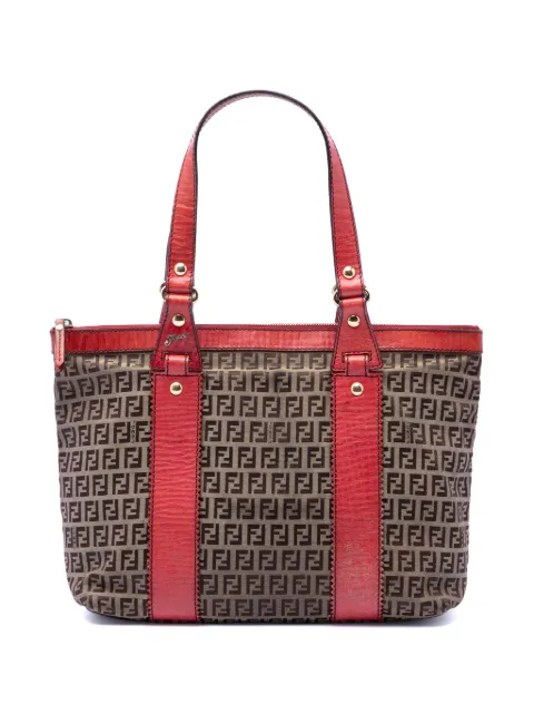 Fendi Pre-Owned 2000-2010 Zucchino Canvas tote bag Red 8G2WKL4S69F384P2