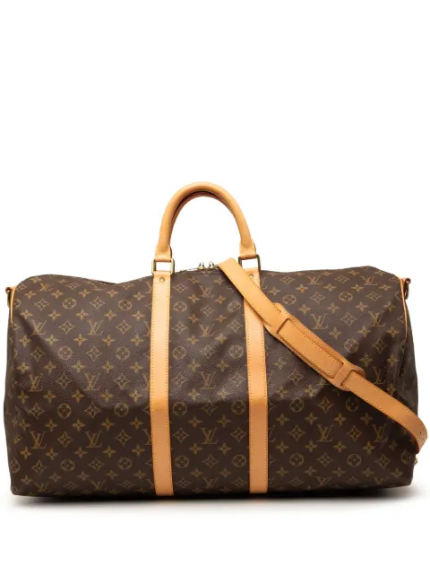 Louis Vuitton Pre-Owned 1996 Monogram Keepall Bandouliere 55 travel bag Brown XIFVU0PZMEE6RVMY