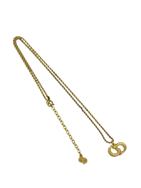 Christian Dior Pre-Owned 20th Century Gold Plated CD Logo Pendant Necklace costume necklace Gold 8FVPL2X2IAZLMCM4