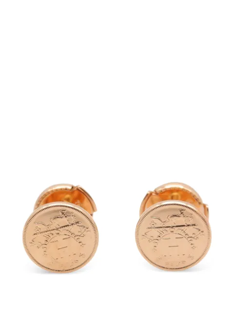 Hermès Pre-Owned 2010s Exlibris TPM earrings Pink 107213523C413050