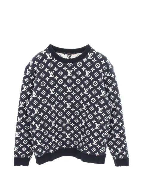 Louis Vuitton Pre-Owned 2010s Monogram jacquard sweater Blue 1061946