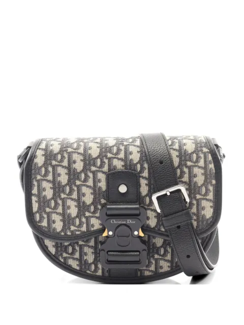 Christian Dior Pre-Owned 2010s mini Gallop Oblique-canvas crossbody bag Neutrals 1065790
