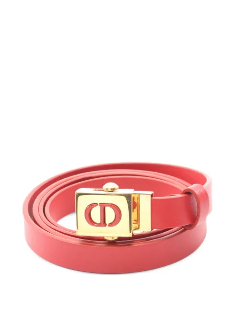 Christian Dior Pre-Owned 2010s CD logo belt Red 1050518