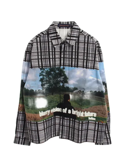 Louis Vuitton Pre-Owned 2020 printed cotton shirt Grey 1065331