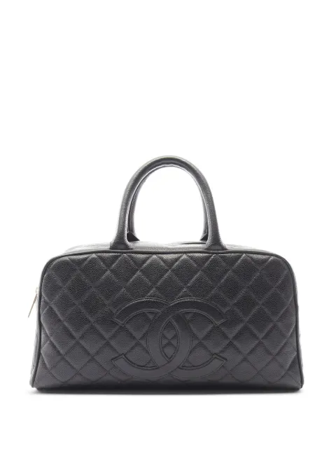 CHANEL Pre-Owned 2003-2004 Matelassé tote bag Black 10720098213793
