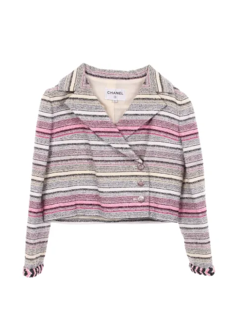 CHANEL Pre-Owned 1986-1988 Cocomark button jacket Pink 1058535