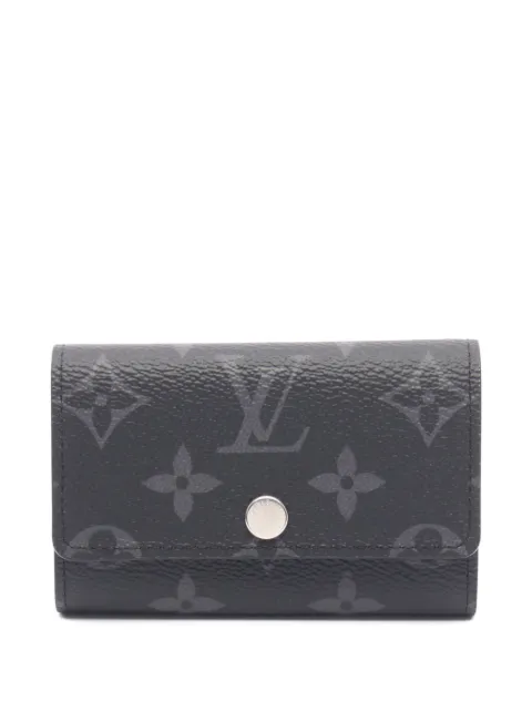 Louis Vuitton Pre-Owned 2010s Monogram Eclipse Multicle 6 key case Black 1068832
