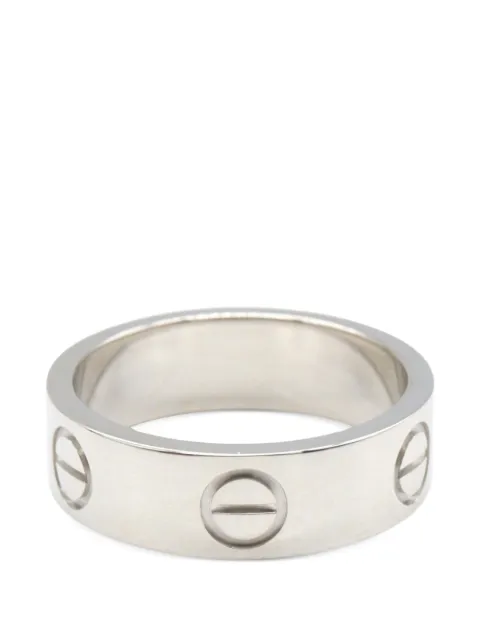 Cartier 2010 Love screw-detail ring Silver 1072070J43546