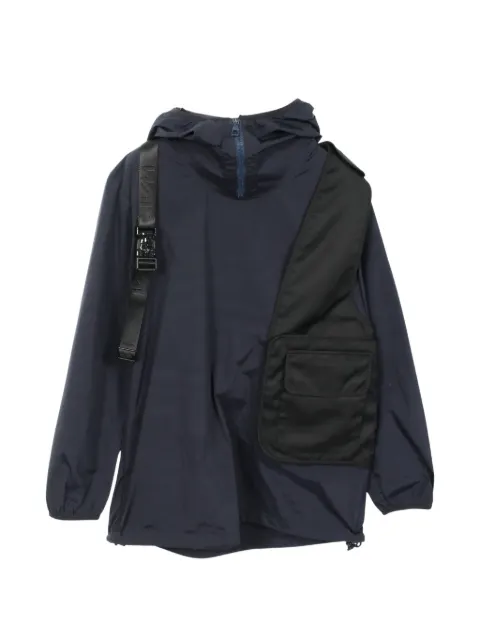Louis Vuitton Pre-Owned 2010s docking hooded windbreaker jacket Blue 1060375