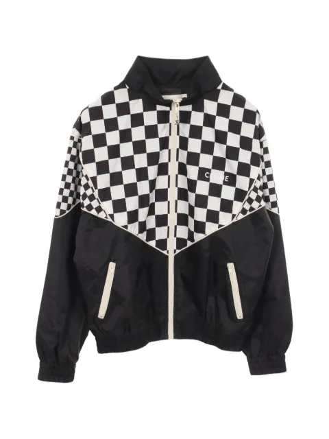 Celine Pre-Owned 2010s checkered blouson jacket Black 1058530