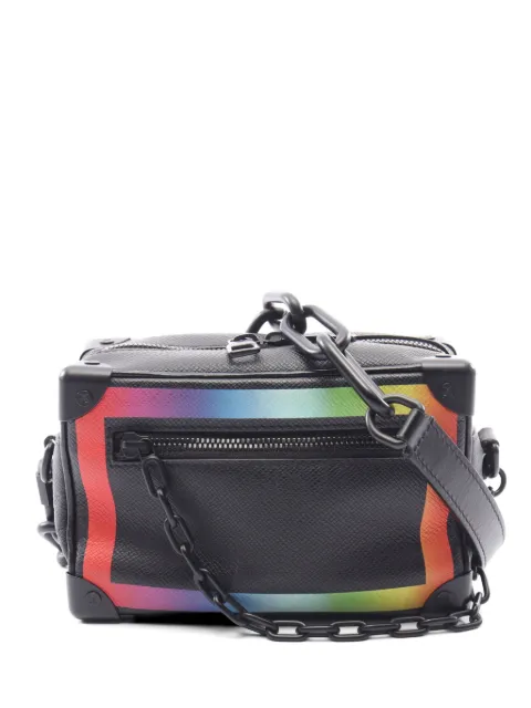 Louis Vuitton Pre-Owned 2019 mini Soft Trunk Taiga leather shoulder bag Black 1062998FL2159