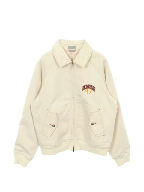 Christian Dior Pre-Owned 2010s Dior Tears logo denim jacket Neutrals 1054167