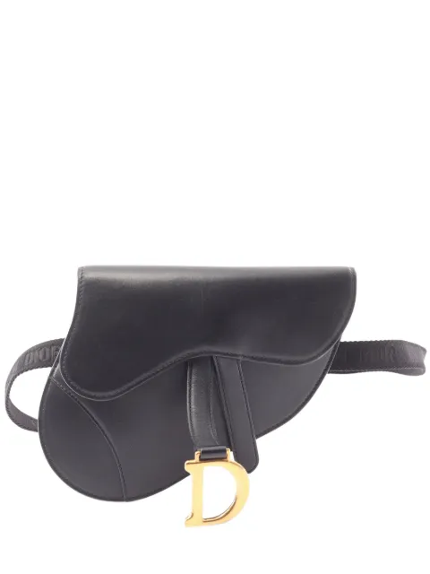 Christian Dior Pre-Owned 2010s Saddle belt bag Black 1072571