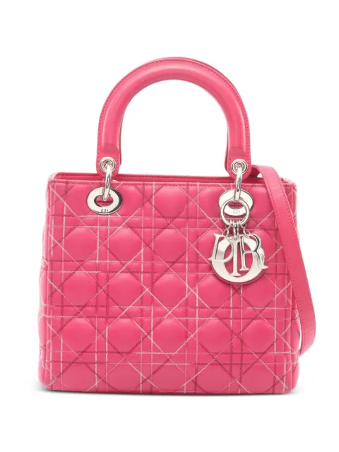Christian Dior Pre-Owned 2000s Lady Dior tote bag Pink 1074369