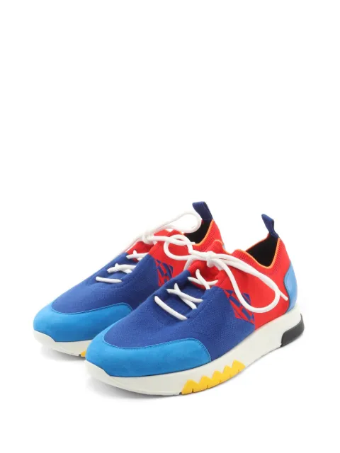Hermès Pre-Owned 2010s Exploit knit sneakers Blue 1052391