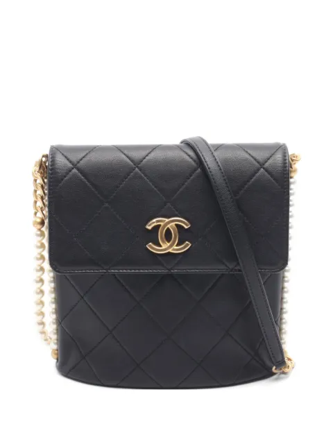 CHANEL Pre-Owned 2021-2022 quilted shoulder bag Black 107376931282661