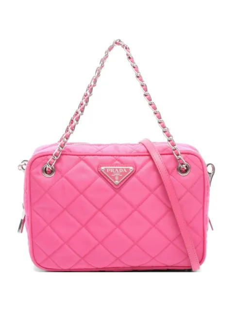 Prada Pre-Owned 2010s quilted chain handbag Pink 1074002