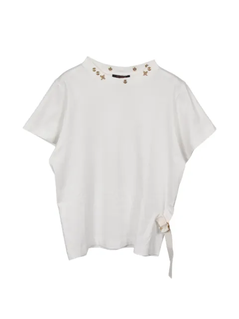 Louis Vuitton Pre-Owned 2000s side strap T-shirt White 1061989