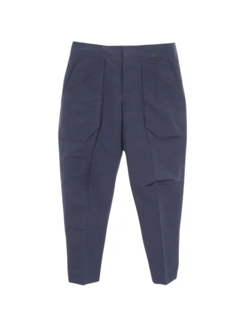 Christian Dior Pre-Owned 2010s cotton trousers Blue 1069438